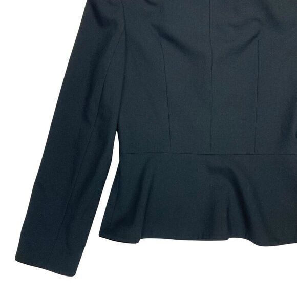 Rebecca Taylor Jacket Womens 6 Black Preppy Academia Country Club Capsule Blazer - Picture 8 of 16
